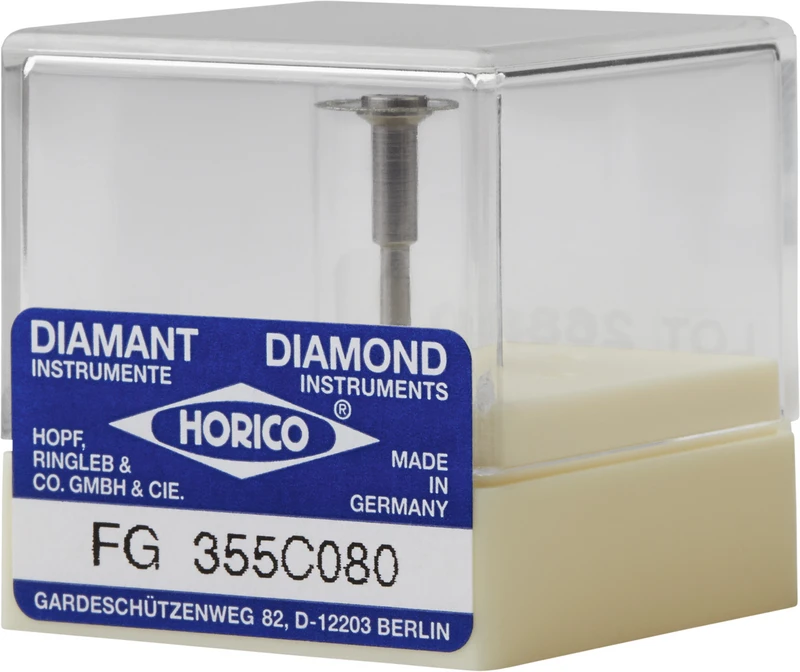 Zirkon-Diamantscheibe 355  Stück  doppelseitig, rot fein, FG, Figur 355, 0,22 mm, ISO 080