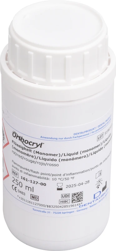 Orthocryl® Flüssigkeit  Flasche  250 ml Flüssigkeit rot