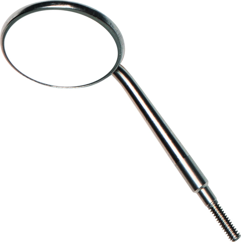 Crystal HD Edelstahl-Spiegelansätze  Packung  12 Stück Größe 5, Ø 24 mm