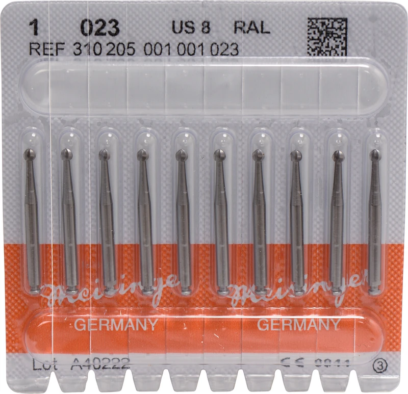 Stahlbohrer 1  Packung  10 Stück RA L, Figur 001, ISO 023