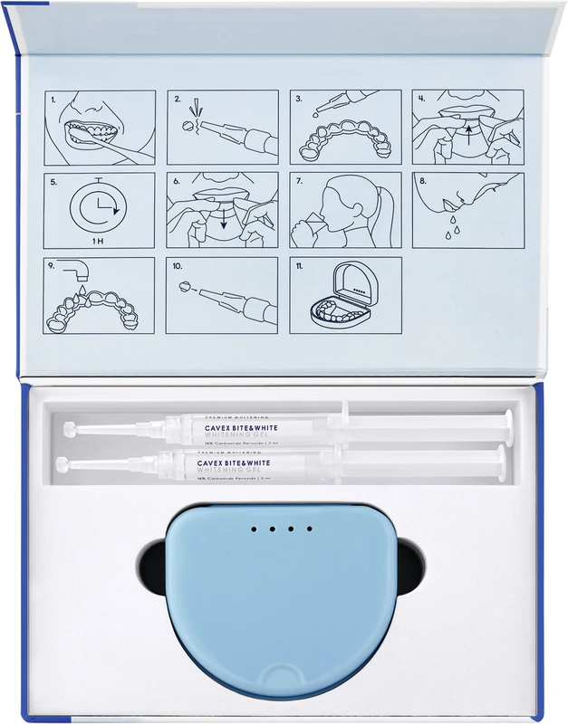 Cavex Bite&White Patient Kit   Kit  2 x 3 ml Spritze, 1 Schienendose, 1 Farbskala, 1 Gebrauchsanweisung