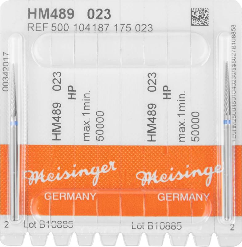 HM-Fräser S  Packung  2 Stück blau standard, HP, Figur 187, 15 mm, ISO 023