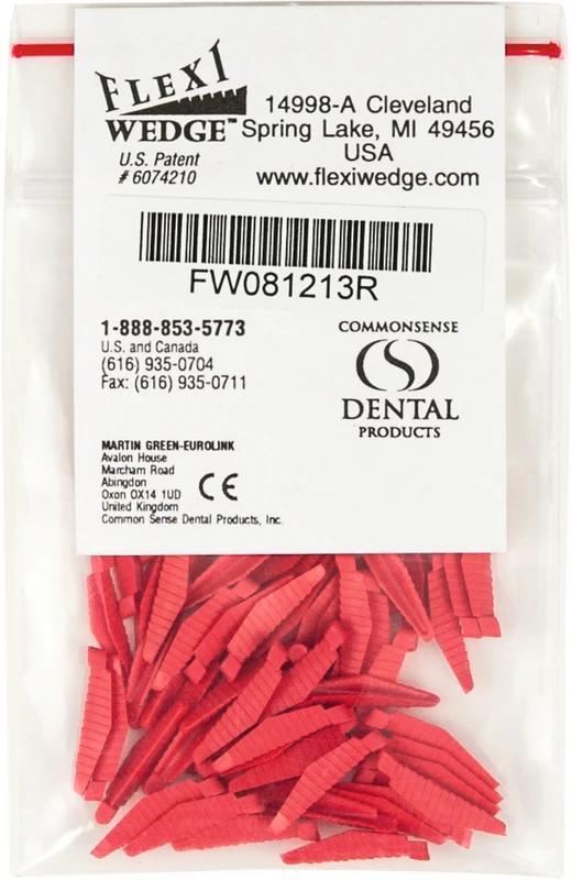 FLEXI WEDGES  Packung  50 Stück rot, extra groß