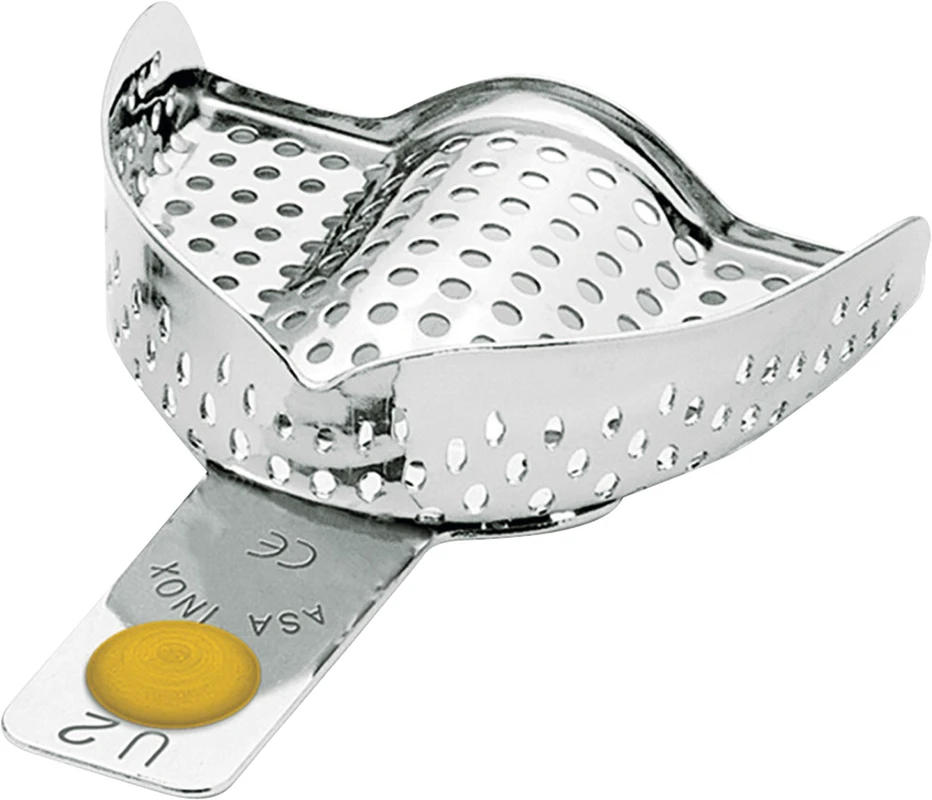 Abdrucklöffel   Stück  OK, XS, perforiert, gelb