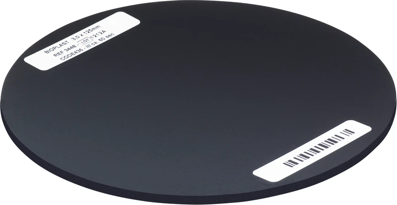 BIOPLAST® Color  Packung  10 Stück schwarz, Ø 125 mm, Stärke 3 mm