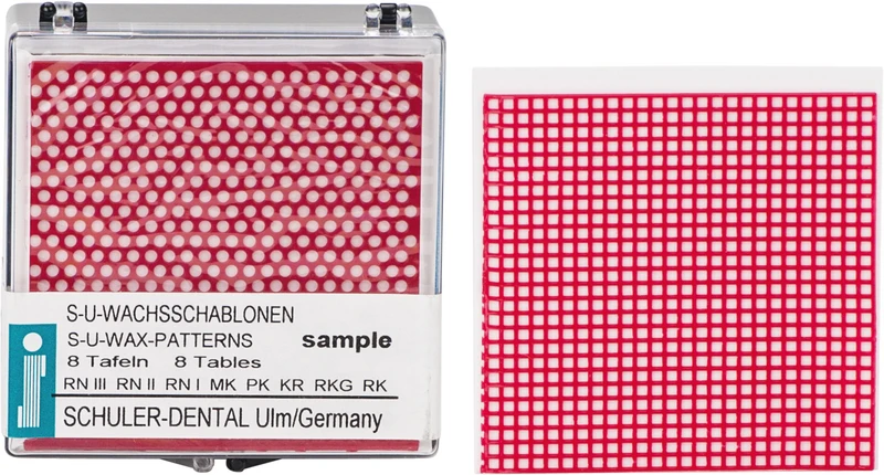 S-U-WACHSSCHABLONEN  Musterpackung