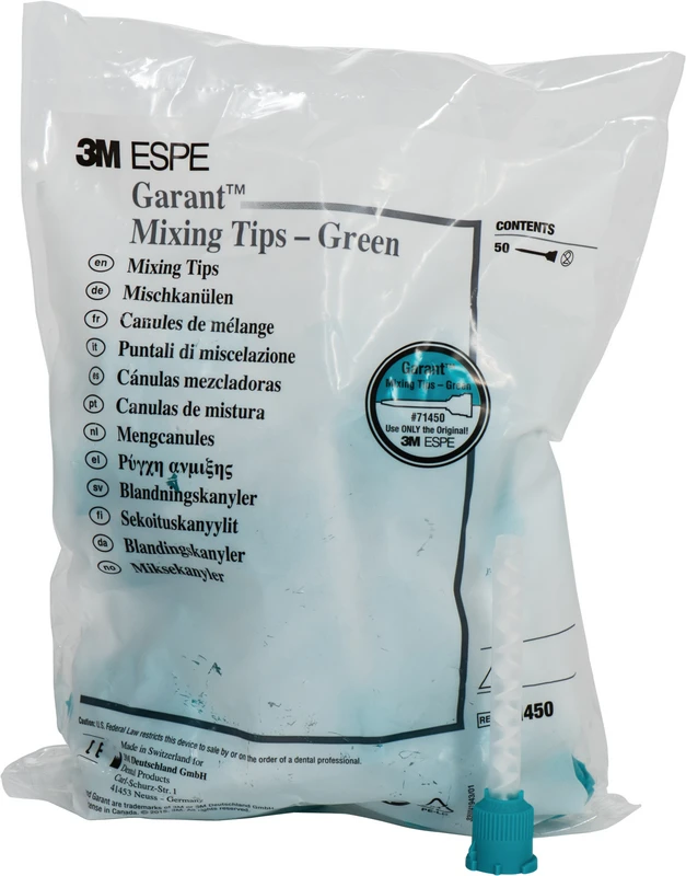 Garant Mischkanülen grün  Packung  50 Stück grün