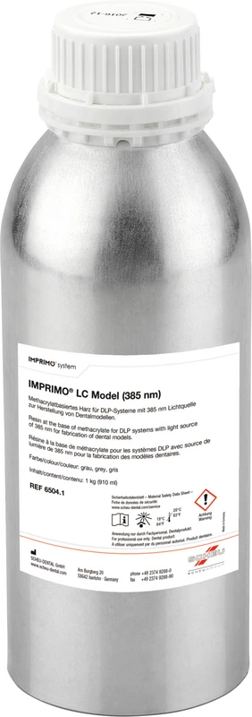IMPRIMO® LC Model  Flasche  1 kg 385 nm, grau