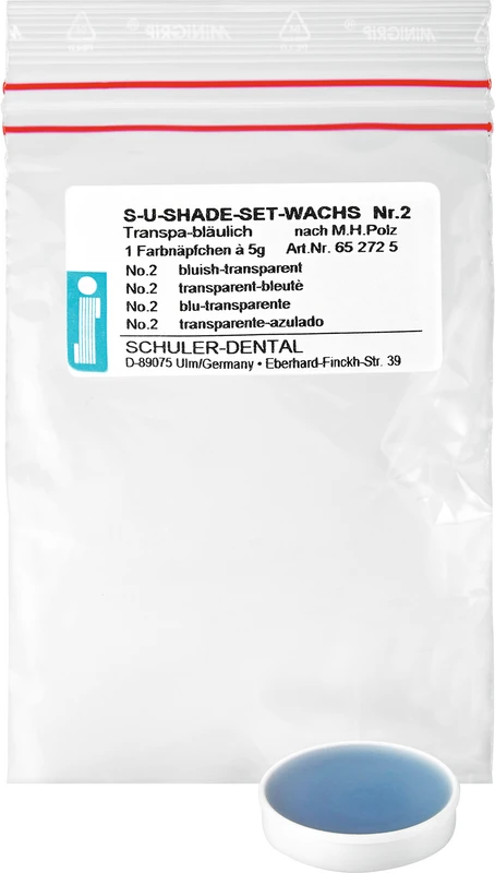 S-U-Shade-Set  Packung  5 g Farbnäpfchen transpa-bläulich