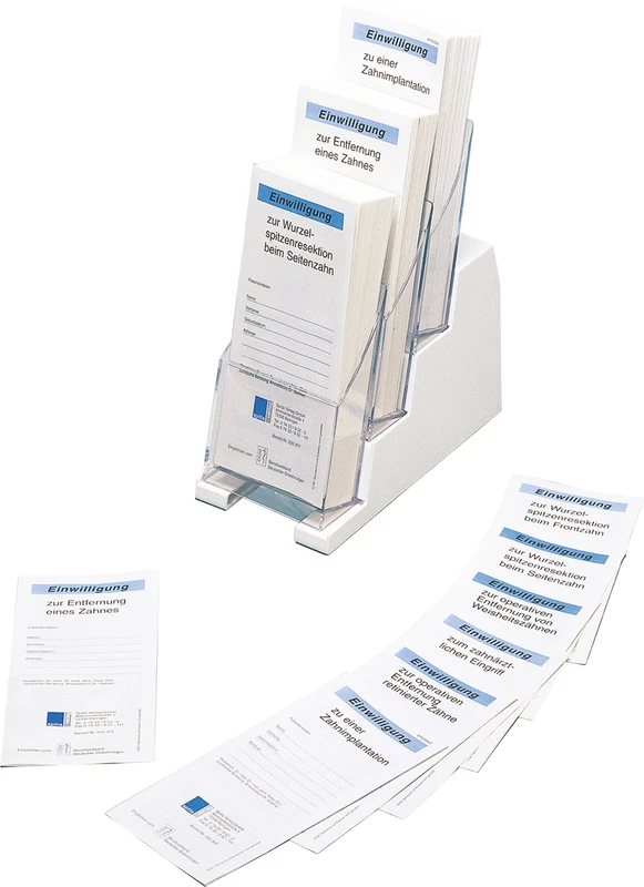 Einwilligungsbögen   Packung  50 Stück zur Paradontalbehandlung