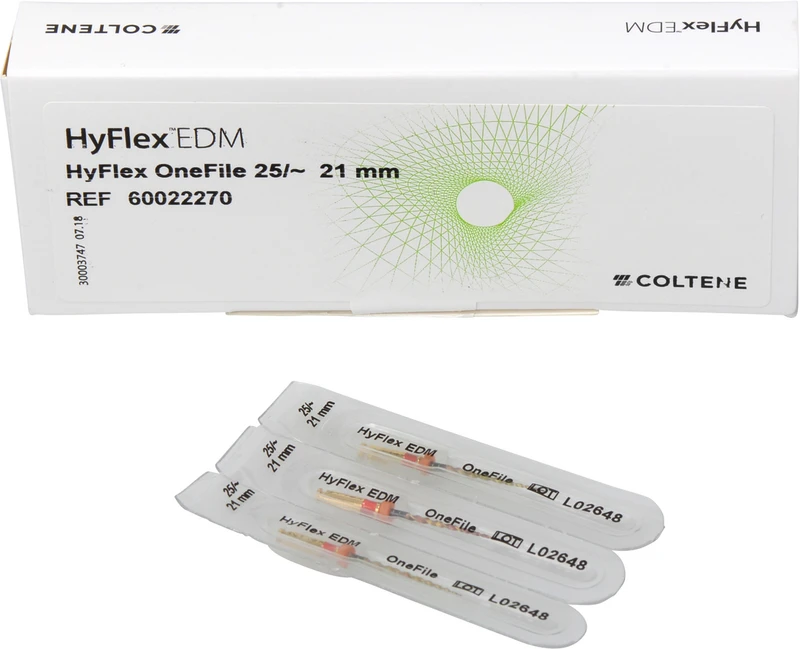 HyFlex EDM NiTi-Feilen   Packung  3 One Feilen 21 mm ISO 025