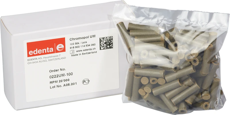 ChromoPol  Packung  100 Stück unmontiert, braun grob, Figur 114, 22 mm, ISO 060