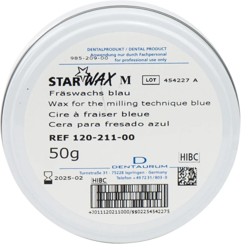 STARWAX Fräswachs  Packung  50 g blau