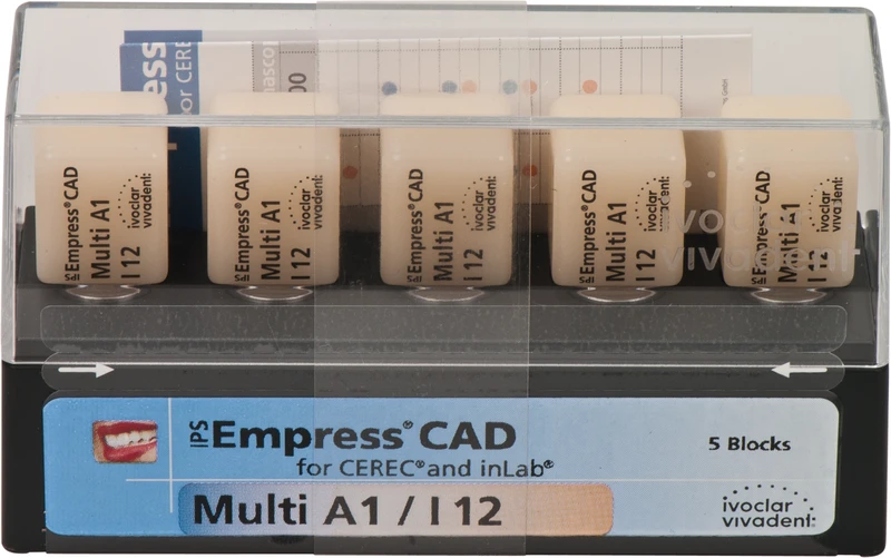 IPS Empress® CAD Multi for CEREC  Packung  5 Stück Gr. I12, A1