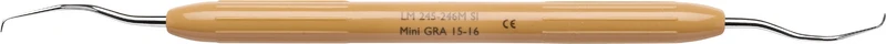 LM DuraGradeMAX Mini Gracey  Stück  Figur 15\16, mesial, Molaren, braun, LM-ErgoNorm Griff