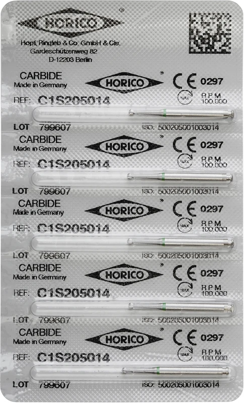 HM-Bohrer C1S  Packung  5 Stück RAL, Figur 001, ISO 014