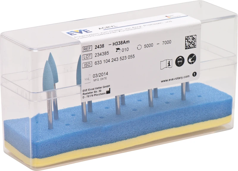 EVE ACRYL  Packung  10 Stück hellblau, mittel H338Am