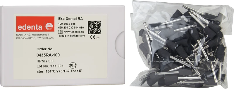 Exa Dental  Packung  100 Stück schwarz, RA, Figur 030, 10 mm, ISO 060