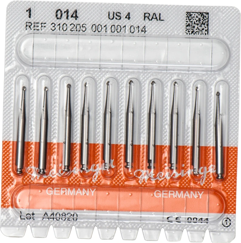 Stahlbohrer 1  Packung  10 Stück RA L, Figur 001, ISO 014