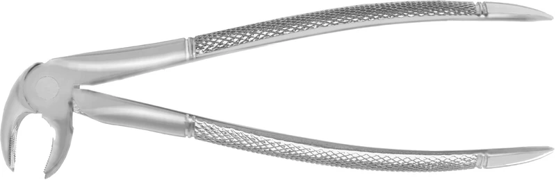 Zahnzangen Unterkiefer  Stück  FX22E, gezackt, untere Molaren, beide Seiten