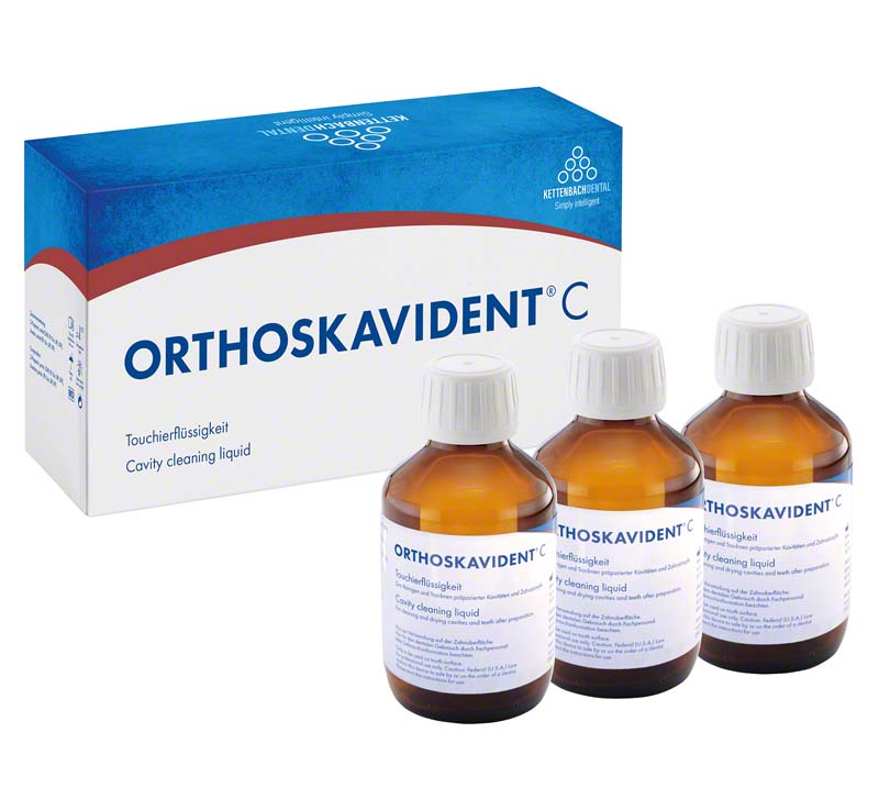 Orthoskavident® C  Packung  3 x 150 ml Flüssigkeit