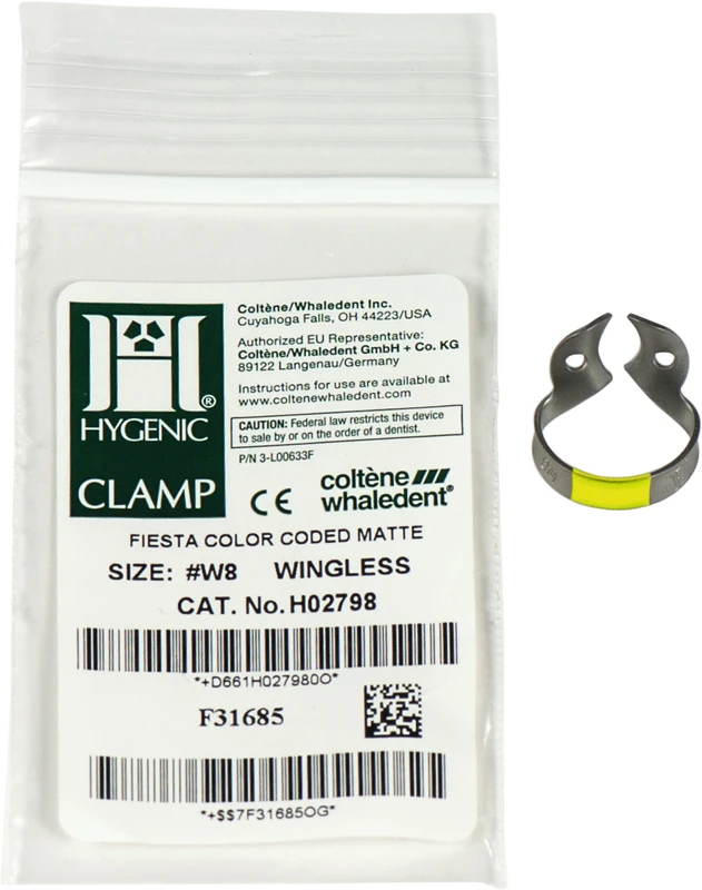 HYGENIC® Fiesta® Klammern  Stück  ohne Flügel, für Molaren UK, W8