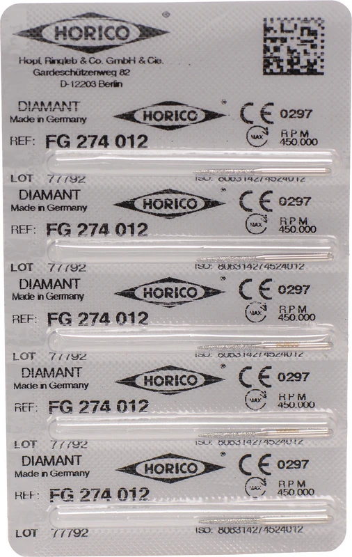 Diamantschleifer 274  Packung  5 Stück FG, Figur 274, 10 mm, ISO 012