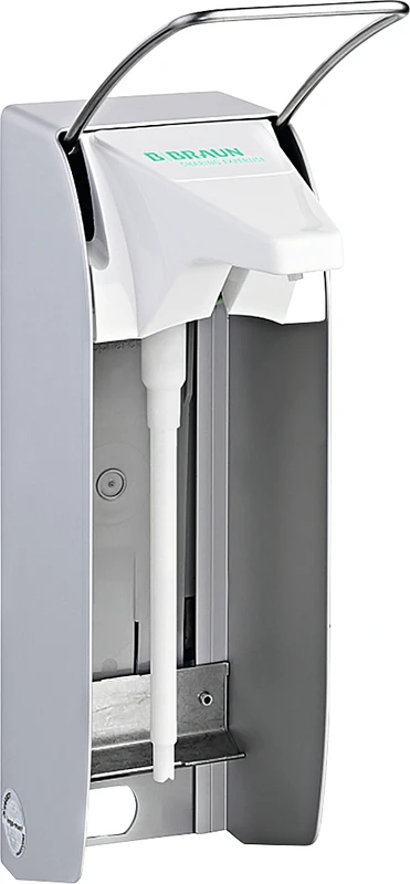 Wandspender plus  Stück  Spender TLS für 1 Liter Flasche, Armhebel lang