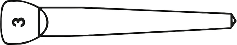 MP-Post  Packung  20 Stifte blau Größe 3, Flachkopf