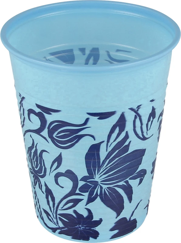 Monoart® Mundspülbecher Flower  Karton  1.000 Stück blau, 180 ml