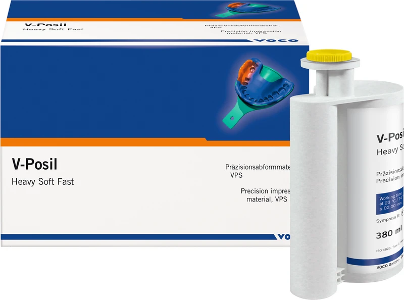 V-Posil Heavy Soft Fast  Packung  380 ml Doppelkartusche, 10 Mischkanülen Typ 31