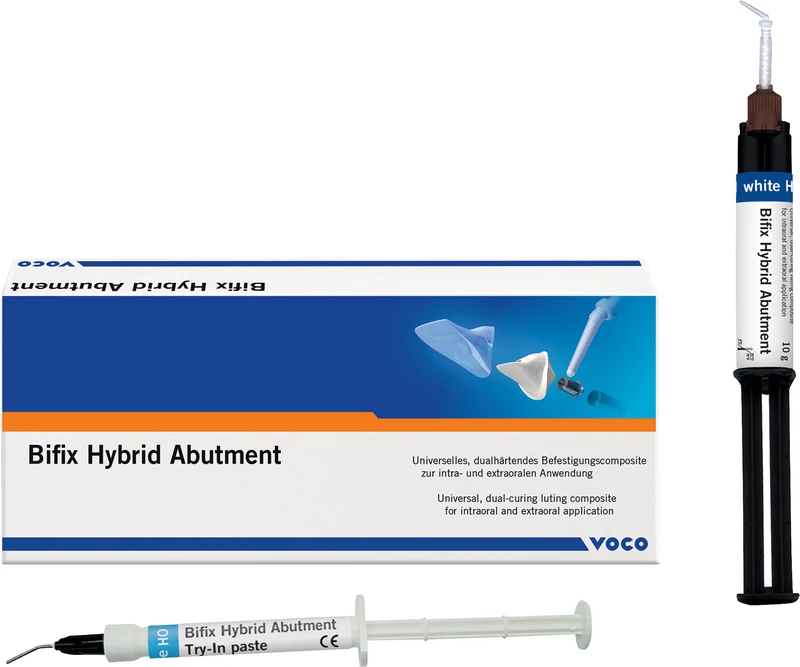 Bifix Hybrid Abutment  Spritze  10 g weiß HO, QuickMix