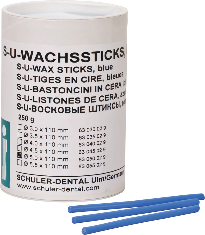 S-U-WACHSSTICKS  Packung  250 g blau, Ø 5 mm