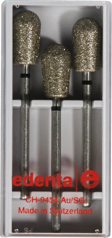 Diamanten 830  Packung  3 Stück schwarz supergrob, HP, Figur 238 Birne, 12,5 mm, ISO 070