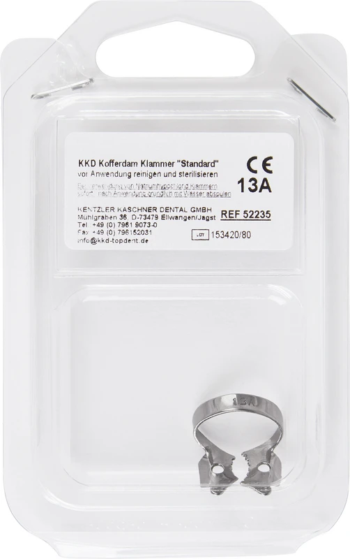 KKD® Klammern Standard  Stück  Nr. 13A, für Molaren im 1. und 3. Quadranten