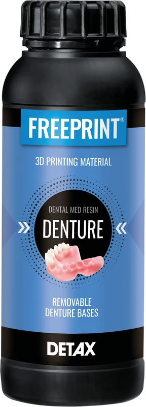 FREEPRINT® denture  Flasche  500 g Kunststoff 385 nm, pink-transparent