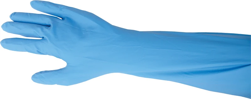 Handschuhe  Packung  50 Stück ellenbogenlang, blau