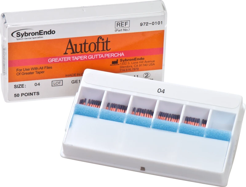 Autofit Guttapercha  Packung  50 Stück Taper.04