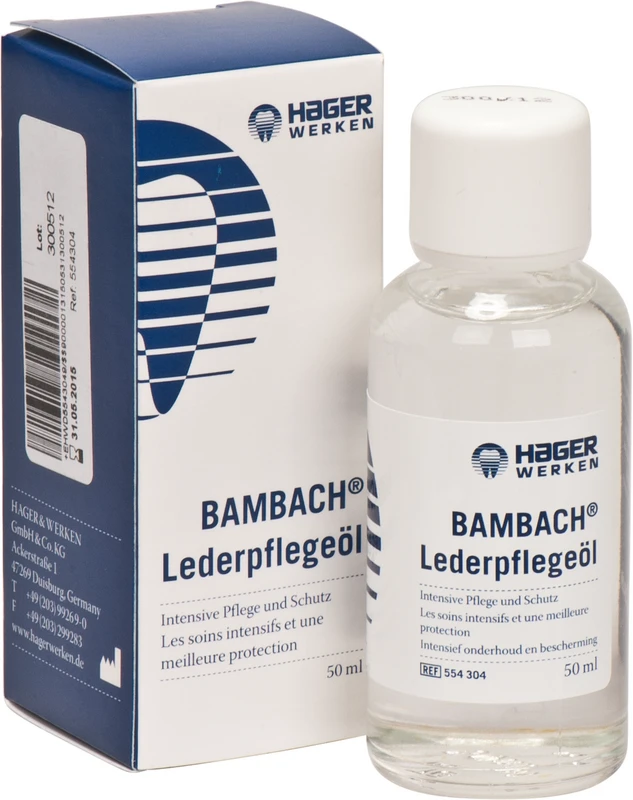 BAMBACH® Lederpflegeöl  Flasche  50 ml