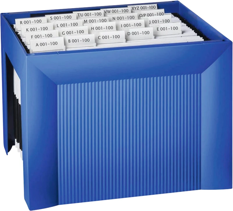 Kartei A4 Hängemappenregistratur   Stück  blau, für A4 Kartei