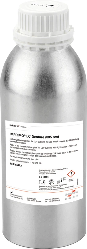 IMPRIMO® LC Denture  Flasche  1 kg 385 nm, light pink