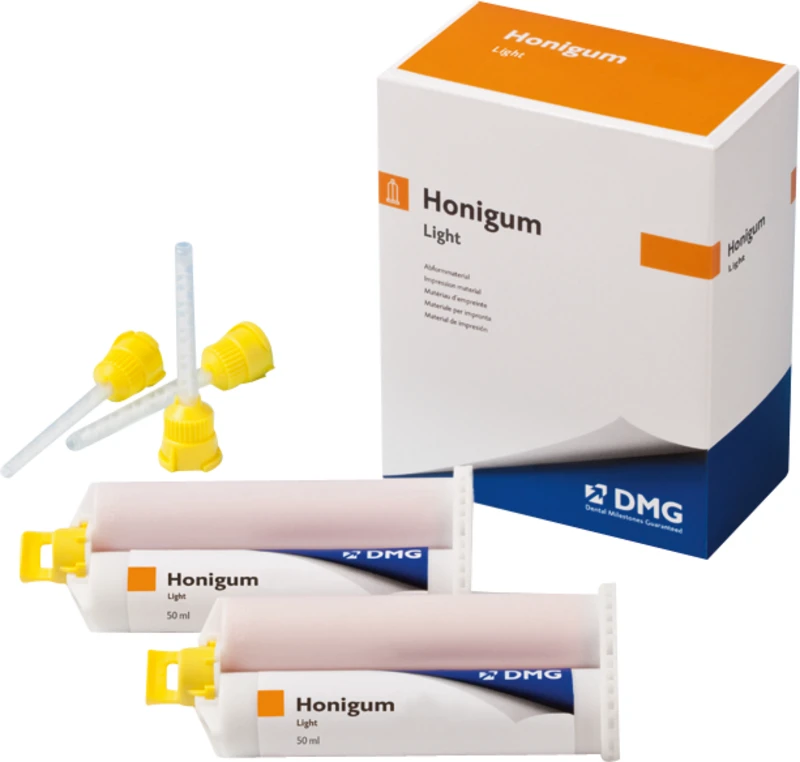Honigum Light  Vorteilspackung  8 x 50 ml Doppelkartusche Light, Zubehör