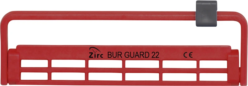 Steri-Bur Guards  Stück  für 22 Instrumente, rot, 12,4 x 3,9 x 1,1 cm