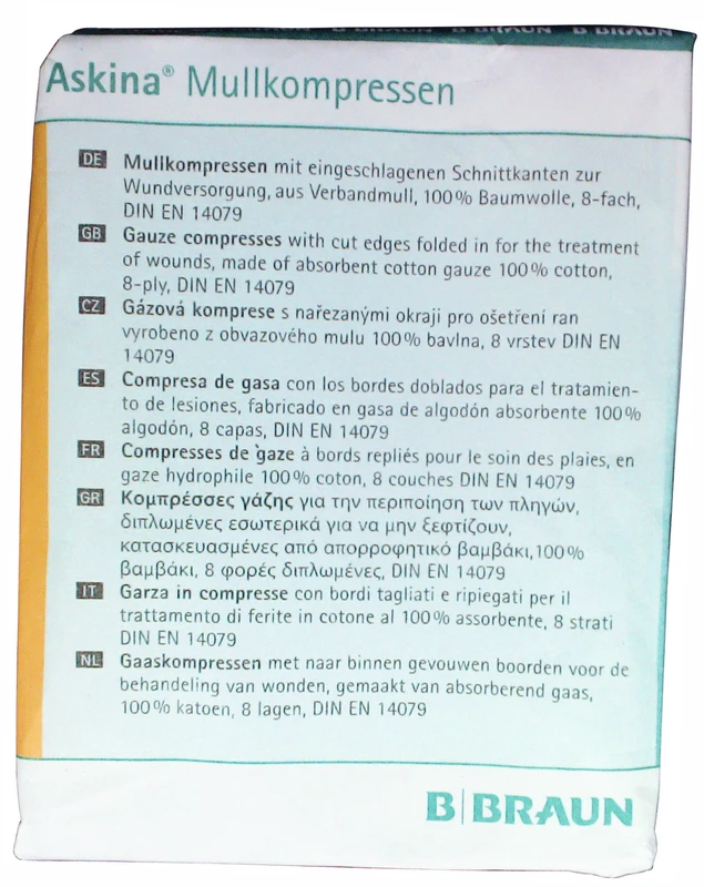 Askina® Mullkompressen  Packung  100 Stück 10 x 10 cm