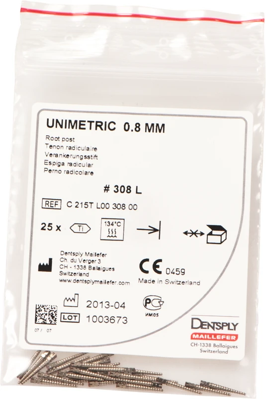 UNIMETRIC Integral  Nachfüllpackung  25 Stück Gr. 308L Titan