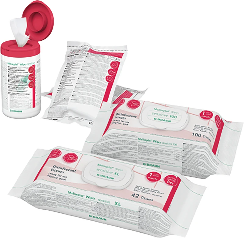 Meliseptol® Wipes sensitive  Beutel  60 Stück 15,2 x 20 cm