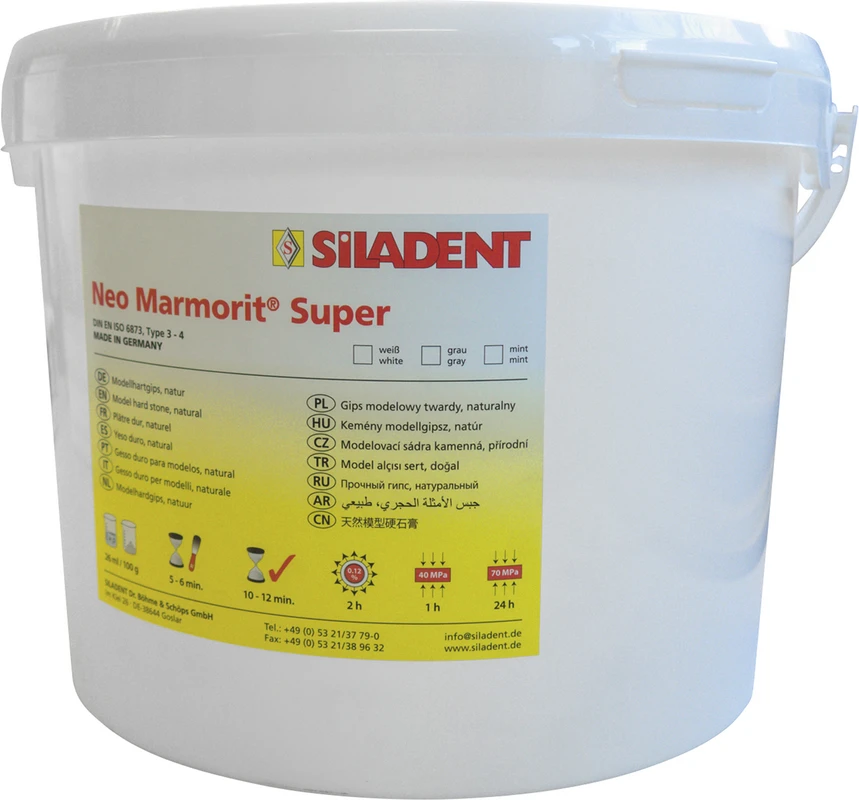 Neo Marmorit® Super   Eimer  10 kg Naturgips grau