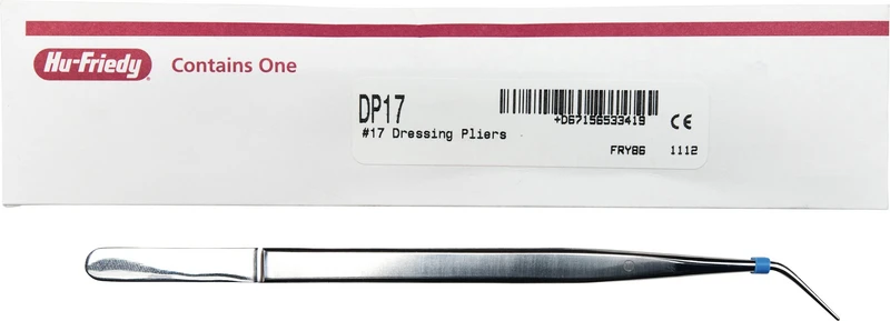 Mikrochirurgische Pinzetten   Stück  gewinkelt, #17, 16 cm