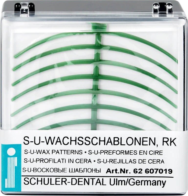S-U-WACHSSCHABLONEN  Packung  10 Stück Ringklammer gebogen