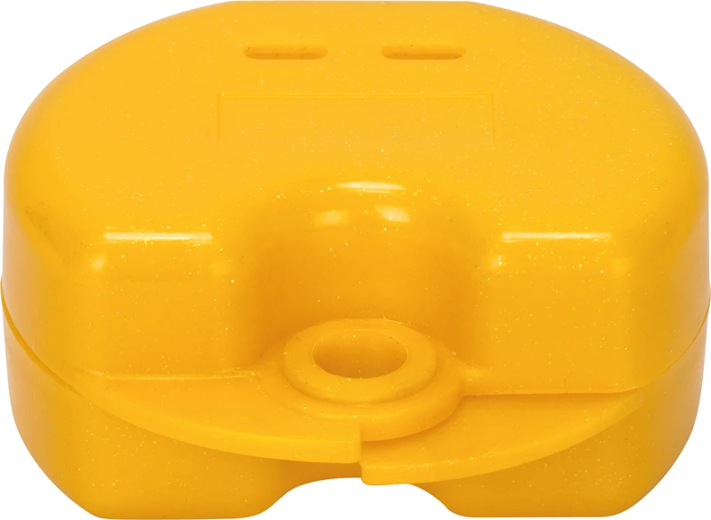 Zahnspangendose Glitter  Stück  gelb